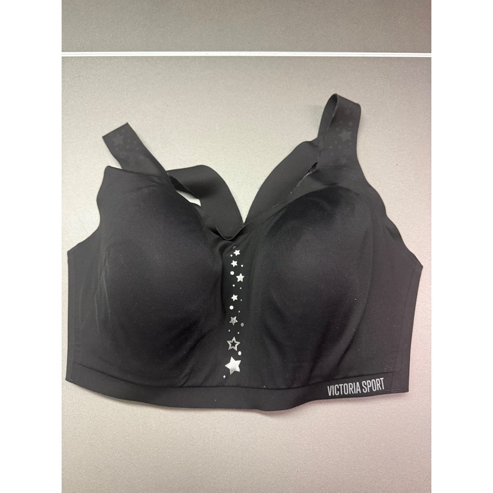 Victoria Sport Angel Max Star Graphic Sports Bra Black 36DDD High Impact